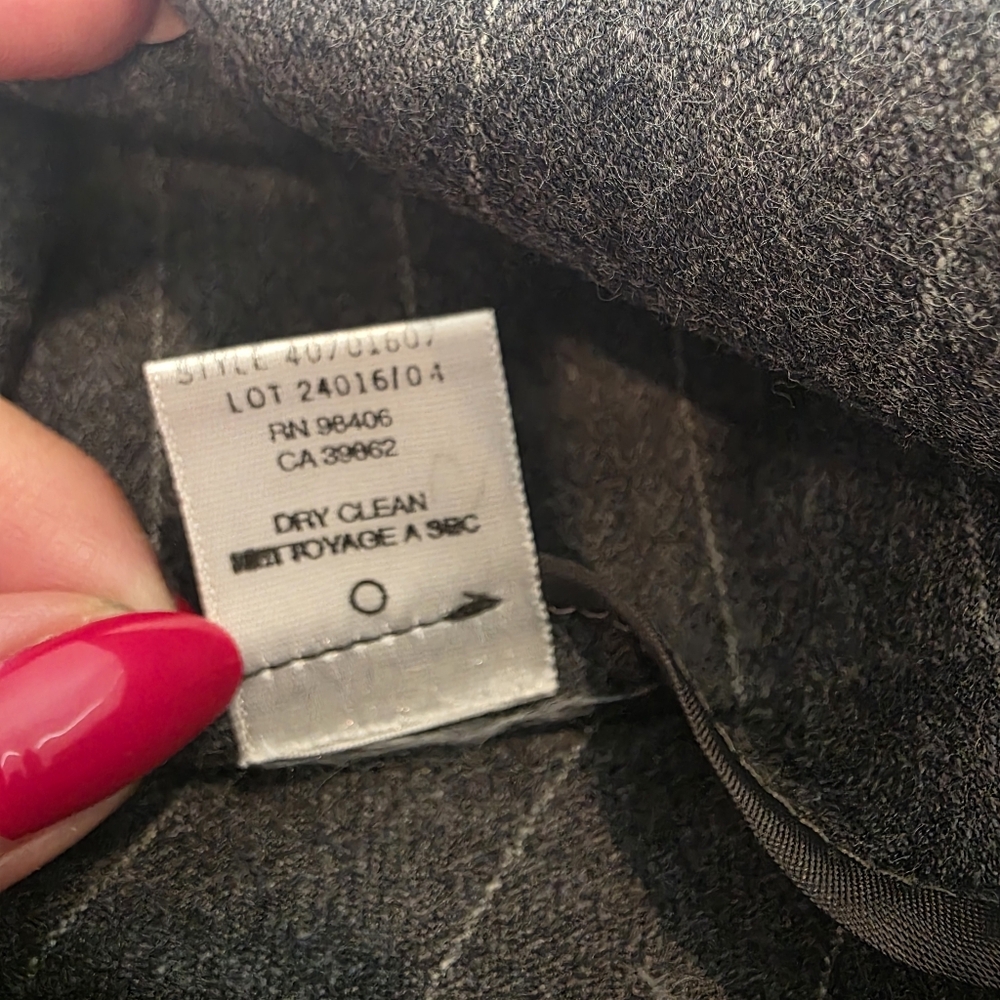 Pristine Theory Charcoal A-Line Skirt Size 8 Gray… - image 4